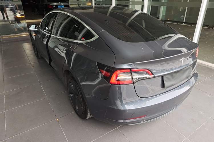 Used Tesla Model 3 2020 Standard Range Rear-Wheel Drive Upgraded Version Rear Left 45 Deg
