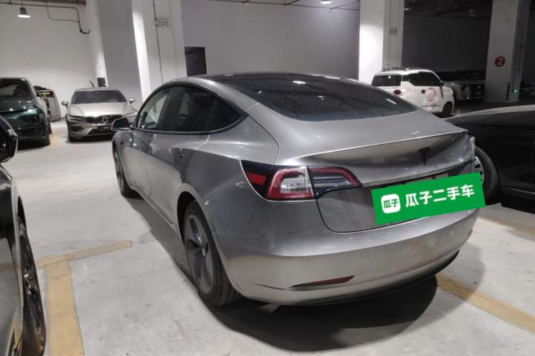 Used Tesla Model 3 2020 Standard Range Rear-Wheel Drive Upgraded Version Rear Left 45 Deg