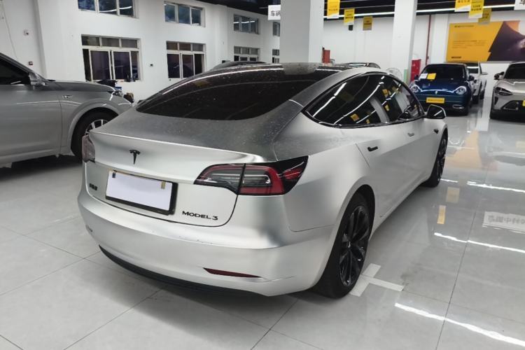 Used Tesla Model 3 2020 Refreshed Version Long-Range Rear-Wheel Drive Rear Right 45 Deg