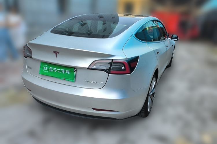Used Tesla Model 3 2020 Refreshed Version Long-Range Rear-Wheel Drive Rear Right 45 Deg