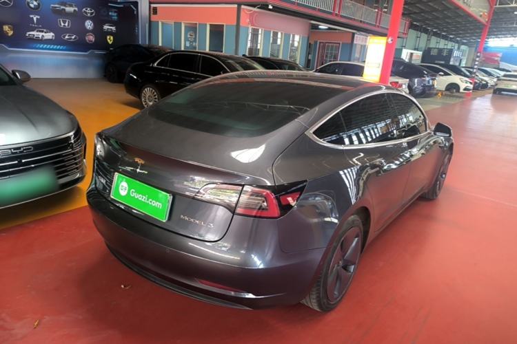 Used Tesla Model 3 2020 Refreshed Version Long-Range Rear-Wheel Drive Rear Right 45 Deg