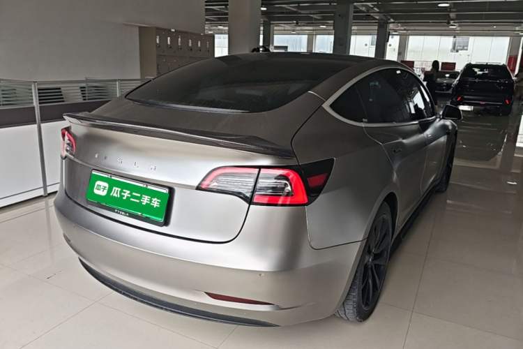 Used Tesla Model 3 2020 Standard Range Rear-Wheel Drive Upgraded Version Rear Right 45 Deg