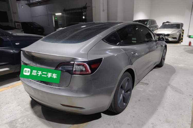 Used Tesla Model 3 2020 Standard Range Rear-Wheel Drive Upgraded Version Rear Right 45 Deg