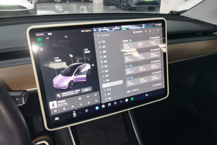 Used Tesla Model 3 2020 Standard Range Rear-Wheel Drive Upgraded Version Audio And AC Panel