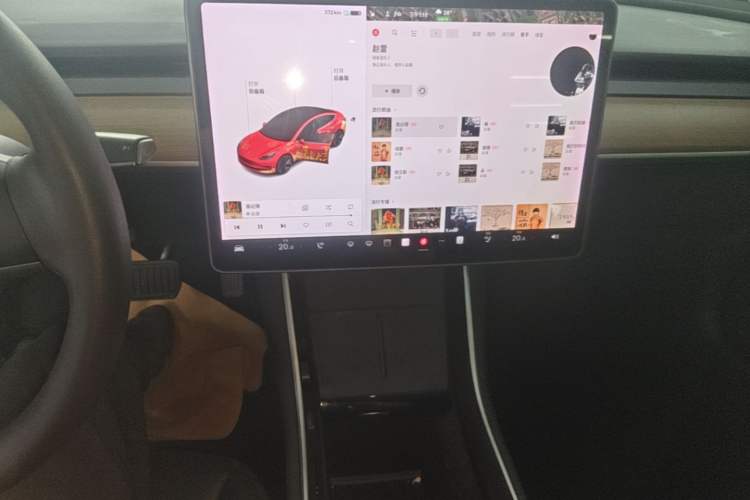 Used Tesla Model 3 2020 Refreshed Version Long-Range Rear-Wheel Drive Audio And AC Panel