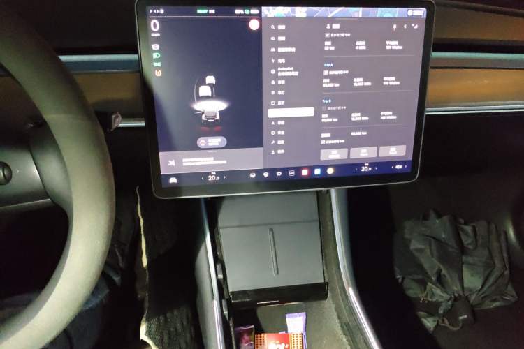 Used Tesla Model 3 2020 Standard Range Rear-Wheel Drive Upgraded Version Audio And AC Panel