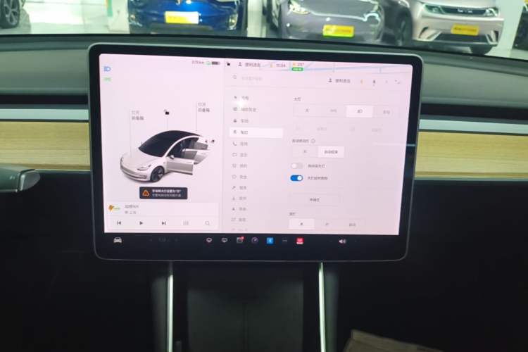 Used Tesla Model 3 2020 Refreshed Version Long-Range Rear-Wheel Drive Audio And AC Panel