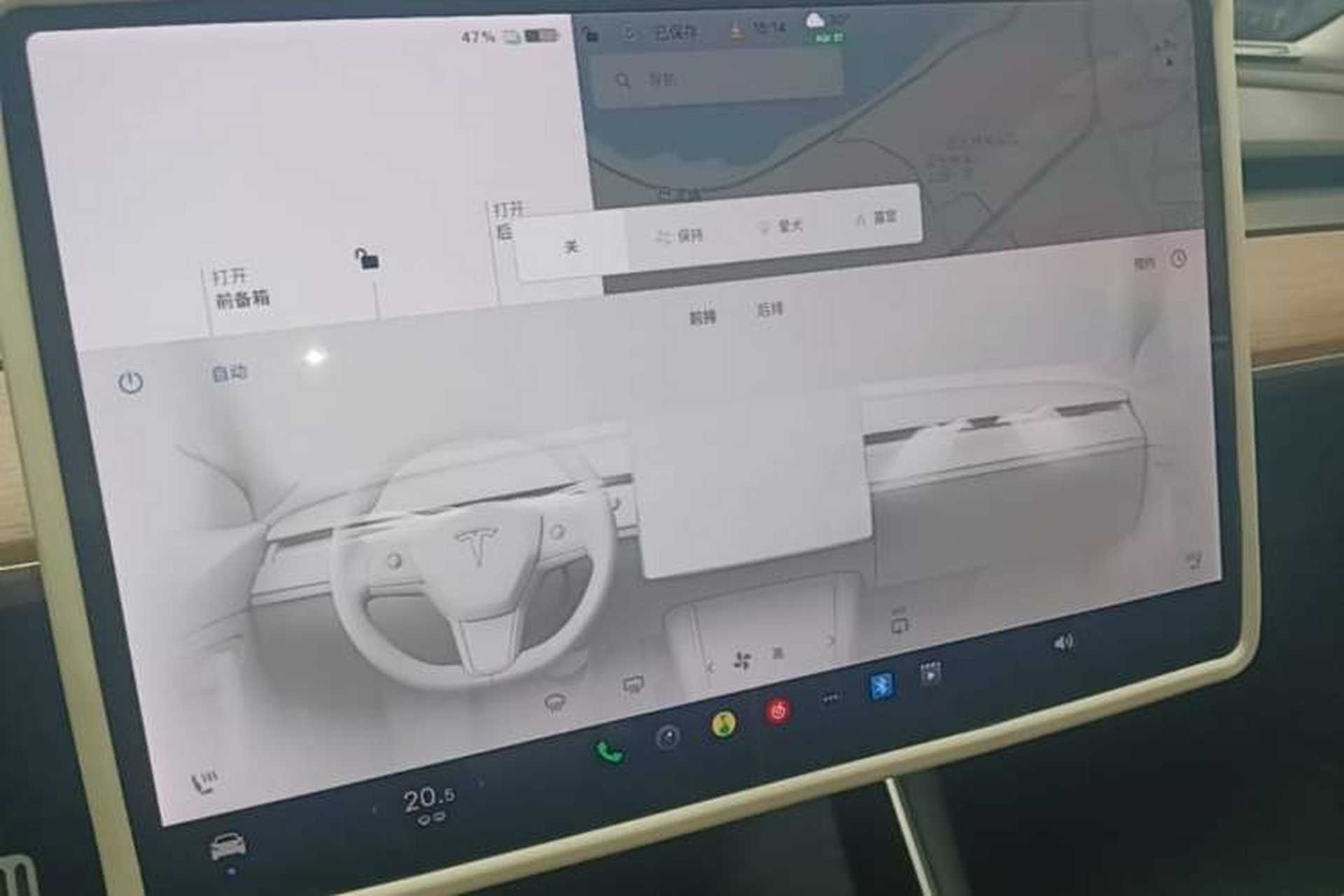 Used Tesla Model 3 2020 Standard Range Rear-Wheel Drive Upgraded Version Audio And AC Panel