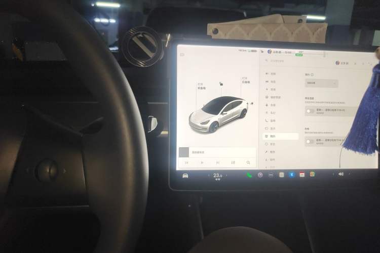 Used Tesla Model 3 2020 Revised Version Standard Range Rear-Wheel Drive – Upgraded Edition Audio And AC Panel