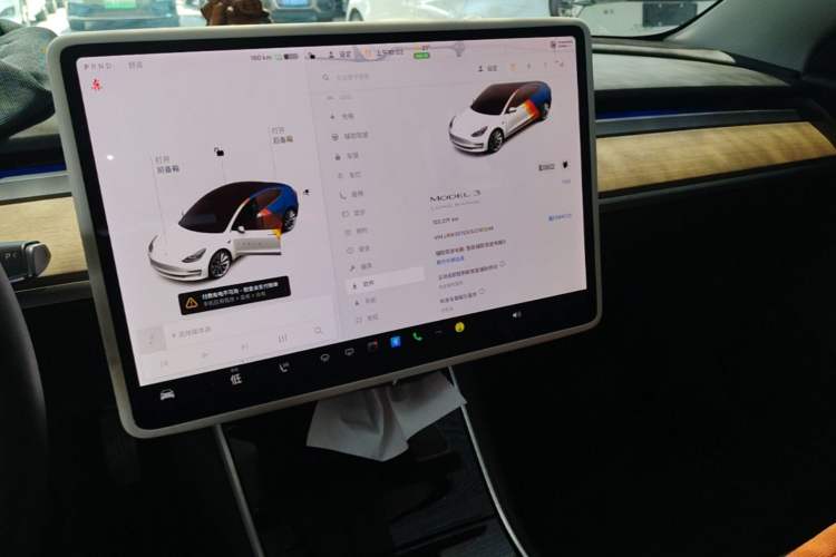 Used Tesla Model 3 2020 Long-Range Rear-Wheel-Drive Version Audio And AC Panel