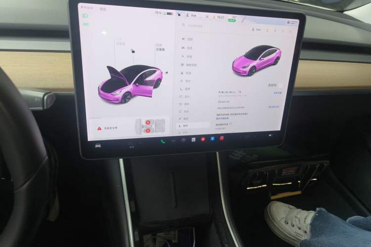 Used Tesla Model 3 2020 Standard Range Rear-Wheel Drive Upgraded Version Audio And AC Panel