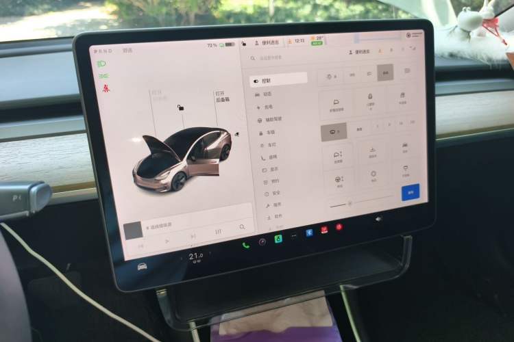 Used Tesla Model 3 2020 Revised Version Standard Range Rear-Wheel Drive – Upgraded Edition Audio And AC Panel