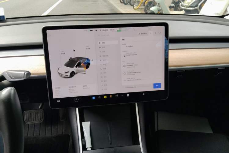 Used Tesla Model 3 2020 Revised Version Standard Range Rear-Wheel Drive – Upgraded Edition Audio And AC Panel