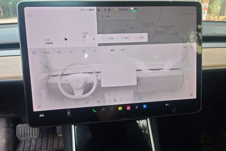 Used Tesla Model 3 2020 Standard Range Rear-Wheel Drive Upgraded Version Audio And AC Panel