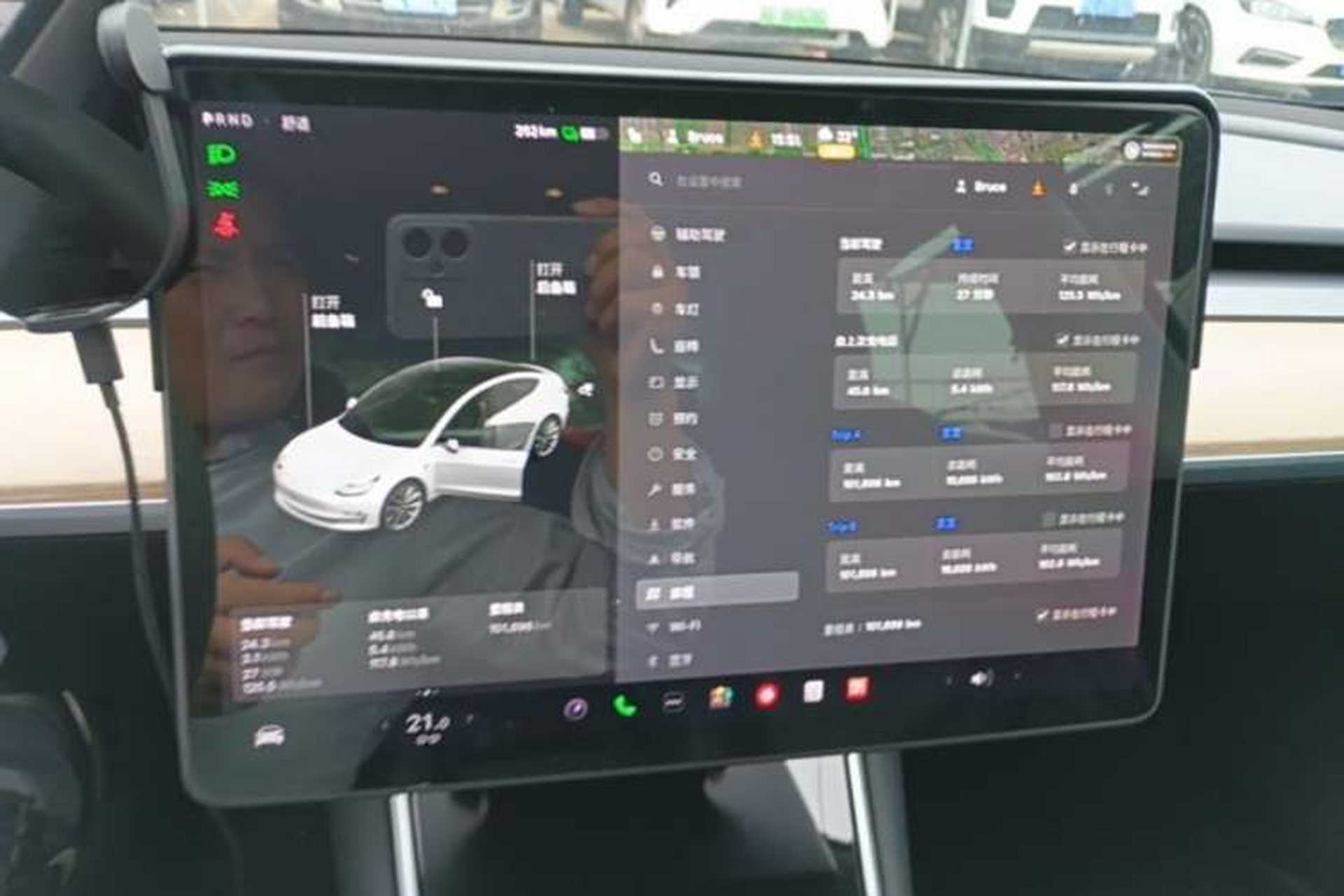 Used Tesla Model 3 2020 Refreshed Version Long-Range Rear-Wheel Drive Audio And AC Panel