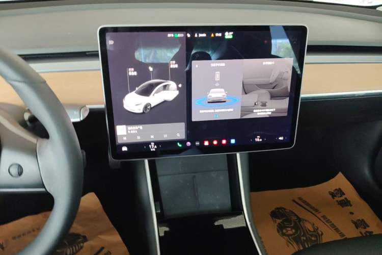 Used Tesla Model 3 2020 Refreshed Version Long-Range Rear-Wheel Drive Audio And AC Panel