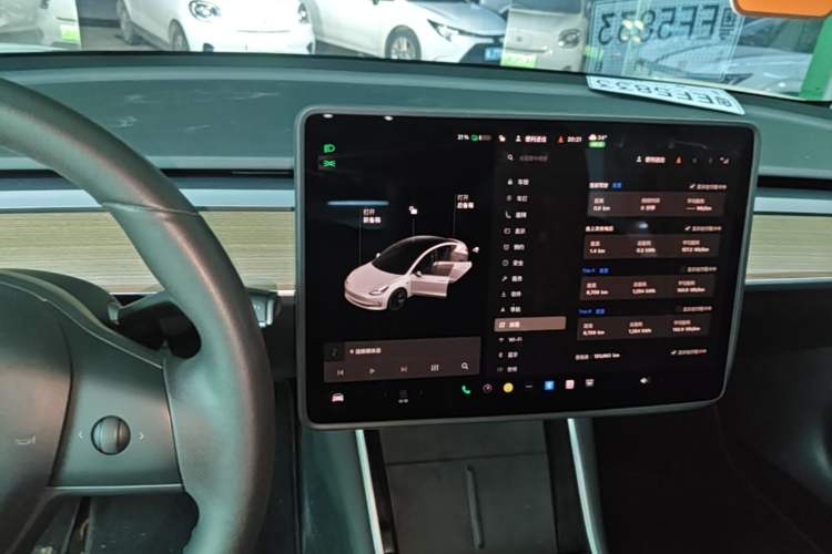 Used Tesla Model 3 2020 Refreshed Version Long-Range Rear-Wheel Drive Audio And AC Panel