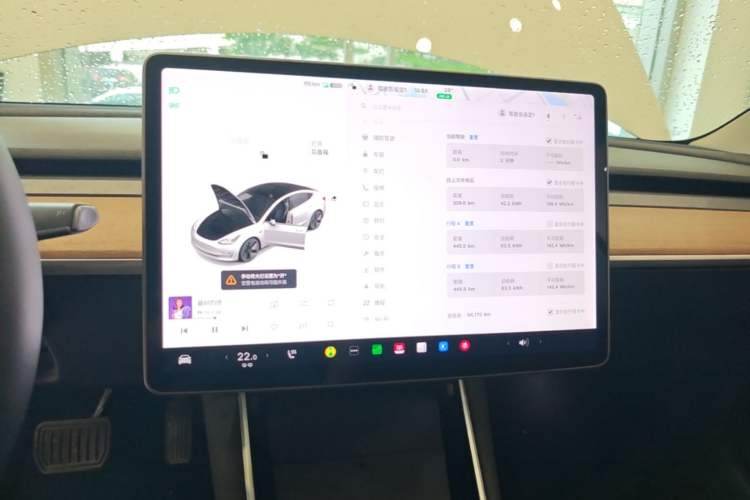 Used Tesla Model 3 2020 Refreshed Version Long-Range Rear-Wheel Drive Audio And AC Panel