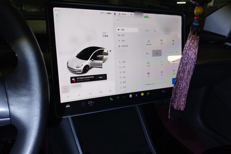 Used Tesla Model 3 2020 Standard Range Rear-Wheel Drive Upgraded Version Audio And AC Panel