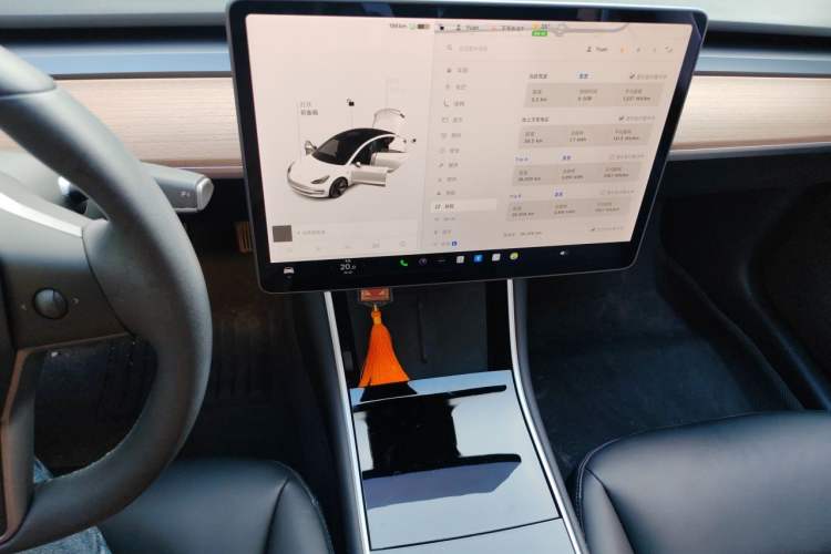 Used Tesla Model 3 2020 Standard Range Rear-Wheel Drive Upgraded Version Audio And AC Panel