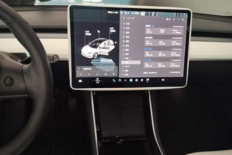 Used Tesla Model 3 2020 Refreshed Version Long-Range Rear-Wheel Drive Audio And AC Panel