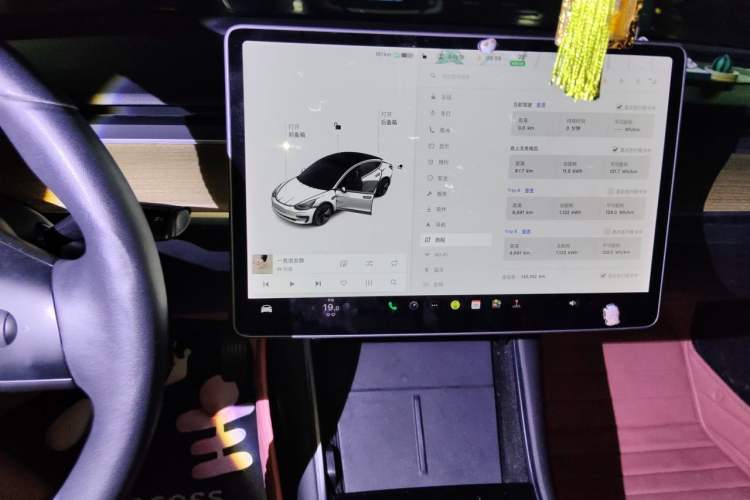 Used Tesla Model 3 2020 Standard Range Rear-Wheel Drive Upgraded Version Audio And AC Panel