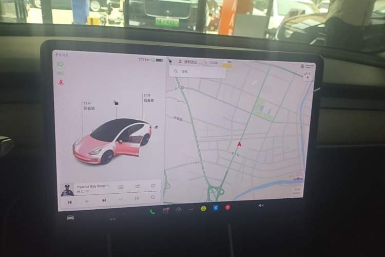 Used Tesla Model 3 2020 Standard Range Rear-Wheel Drive Upgraded Version Audio And AC Panel