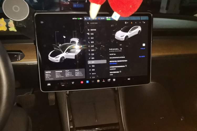 Used Tesla Model 3 2020 Refreshed Version Long-Range Rear-Wheel Drive Audio And AC Panel