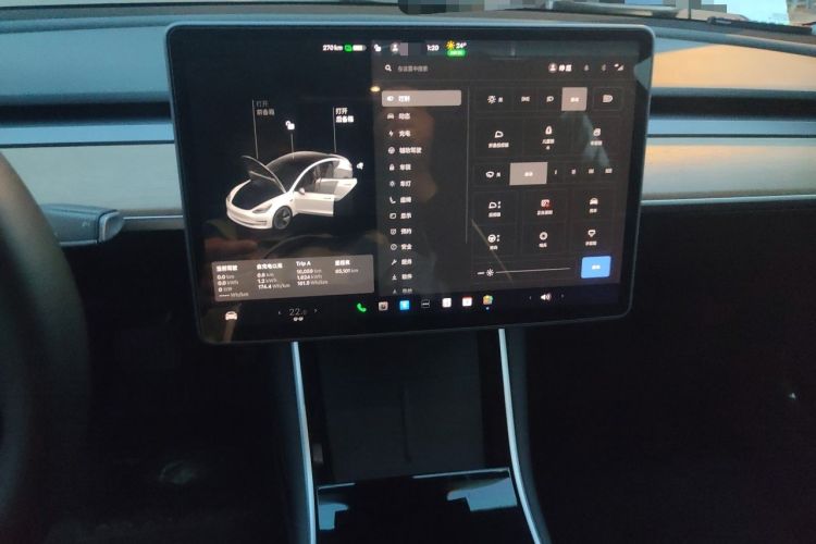 Used Tesla Model 3 2020 Standard Range Rear-Wheel Drive Upgraded Version Audio And AC Panel