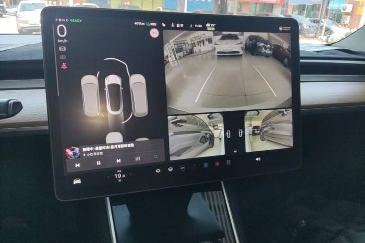 Used Tesla Model 3 2020 Refreshed Version Long-Range Rear-Wheel Drive Audio And AC Panel