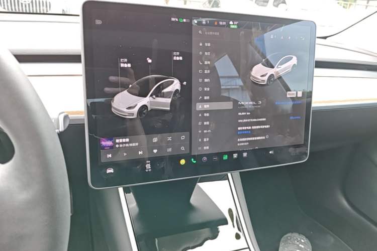 Used Tesla Model 3 2020 Refreshed Version Long-Range Rear-Wheel Drive Audio And AC Panel
