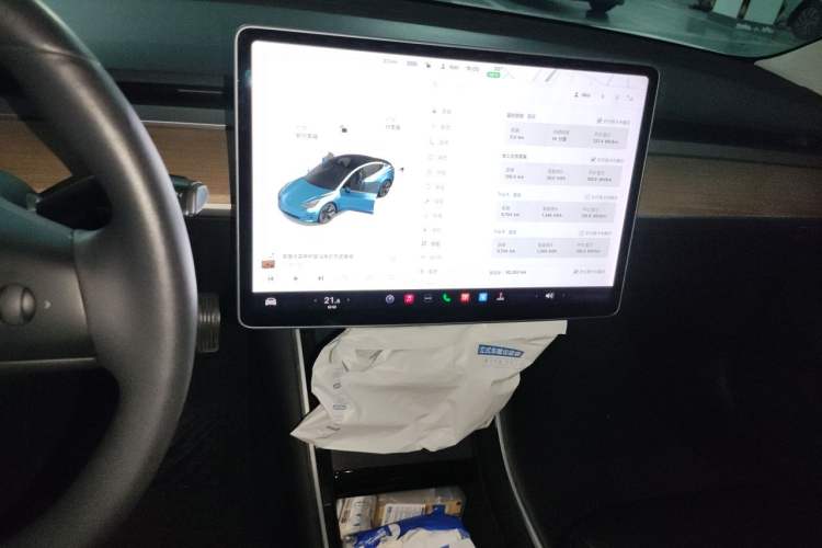 Used Tesla Model 3 2020 Standard Range Rear-Wheel Drive Upgraded Version Audio And AC Panel