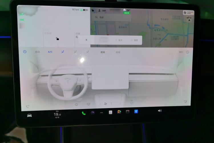 Used Tesla Model 3 2020 Revised Version Standard Range Rear-Wheel Drive – Upgraded Edition Audio And AC Panel