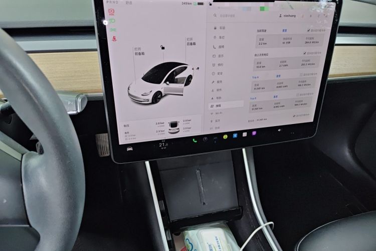 Used Tesla Model 3 2020 Revised Version Standard Range Rear-Wheel Drive – Upgraded Edition Audio And AC Panel