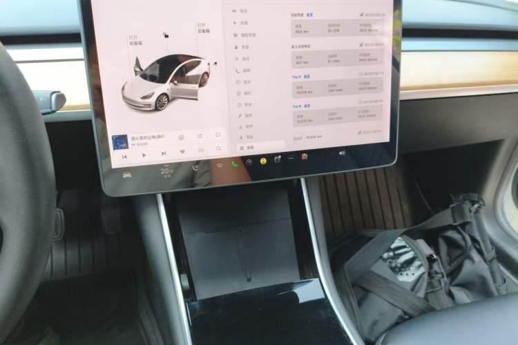 Used Tesla Model 3 2020 Refreshed Version Long-Range Rear-Wheel Drive Audio And AC Panel