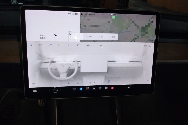 Used Tesla Model 3 2020 Refreshed Version Long-Range Rear-Wheel Drive Audio And AC Panel