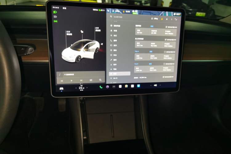 Used Tesla Model 3 2020 Refreshed Version Long-Range Rear-Wheel Drive Audio And AC Panel