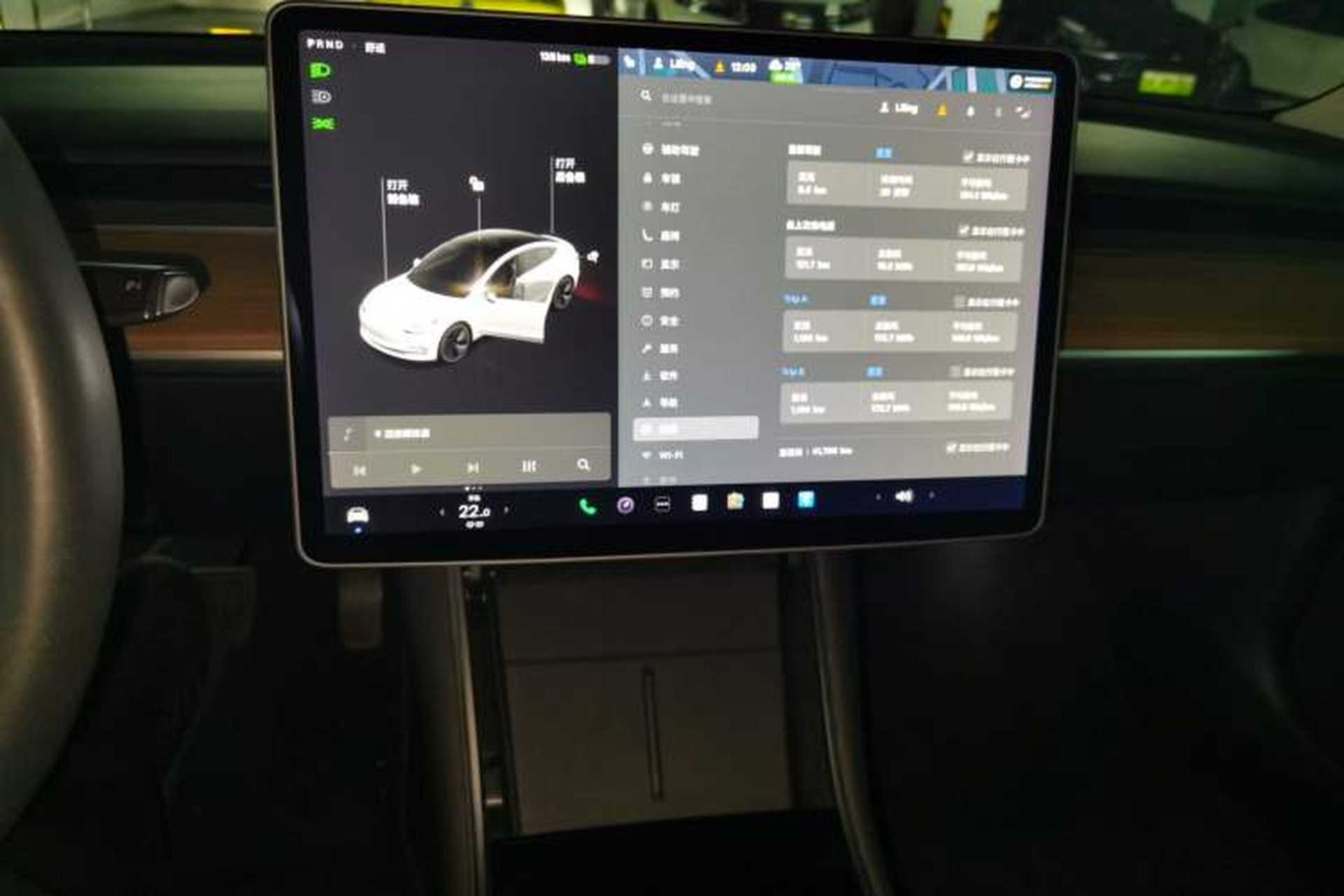 Used Tesla Model 3 2020 Refreshed Version Long-Range Rear-Wheel Drive Audio And AC Panel
