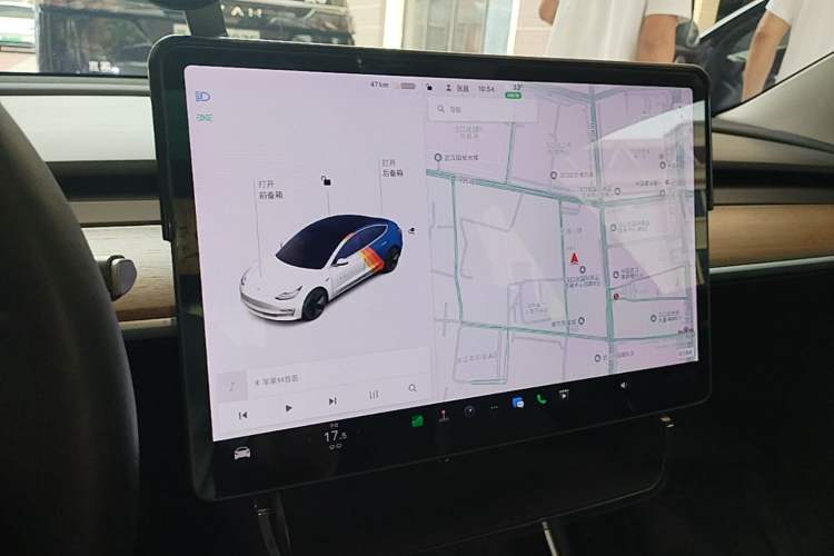 Used Tesla Model 3 2020 Standard Range Rear-Wheel Drive Upgraded Version Audio And AC Panel
