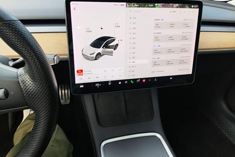 Used Tesla Model 3 2020 Refreshed Version Long-Range Rear-Wheel Drive Audio And AC Panel