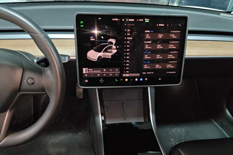 Used Tesla Model 3 2020 Refreshed Version Long-Range Rear-Wheel Drive Audio And AC Panel