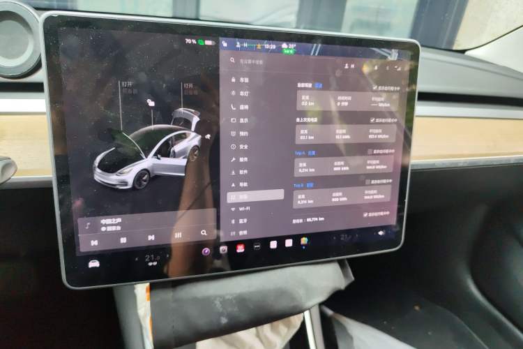 Used Tesla Model 3 2020 Revised Version Standard Range Rear-Wheel Drive – Upgraded Edition Audio And AC Panel