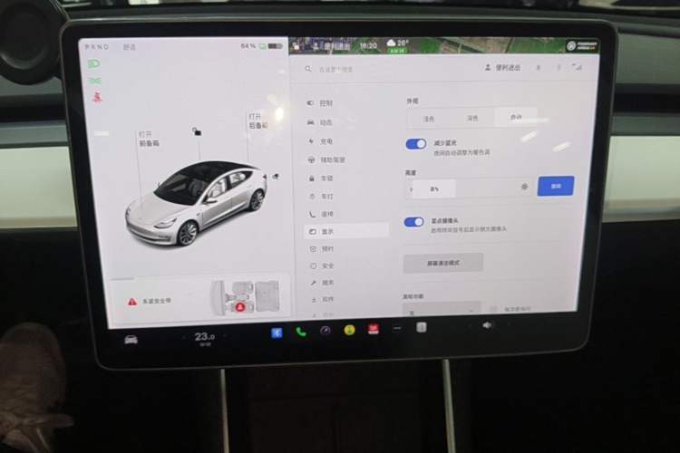 Used Tesla Model 3 2020 Refreshed Version Long-Range Rear-Wheel Drive Audio And AC Panel