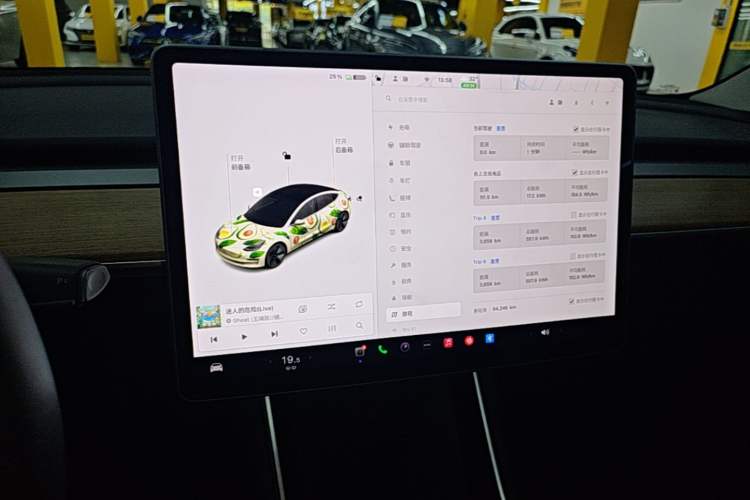 Used Tesla Model 3 2020 Standard Range Rear-Wheel Drive Upgraded Version Audio And AC Panel