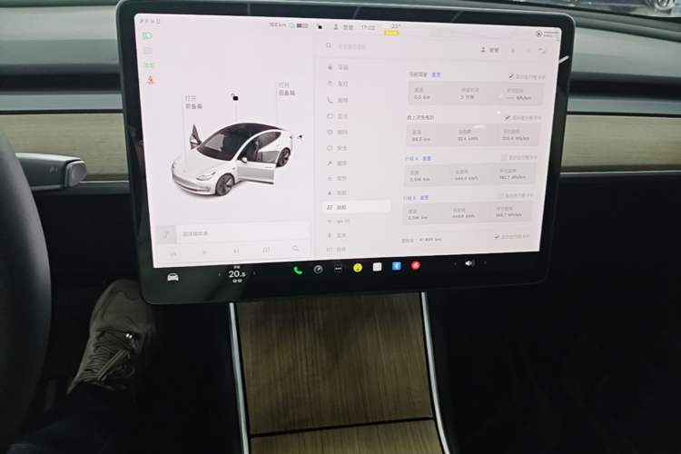 Used Tesla Model 3 2020 Revised Version Standard Range Rear-Wheel Drive – Upgraded Edition Audio And AC Panel