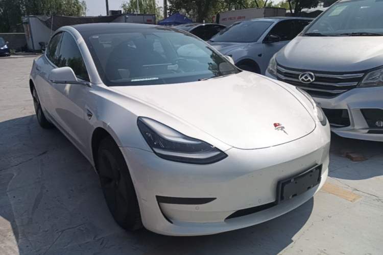 Used Tesla Model 3 2020 Standard Range Rear-Wheel Drive Upgraded Version Front Right 45 Deg