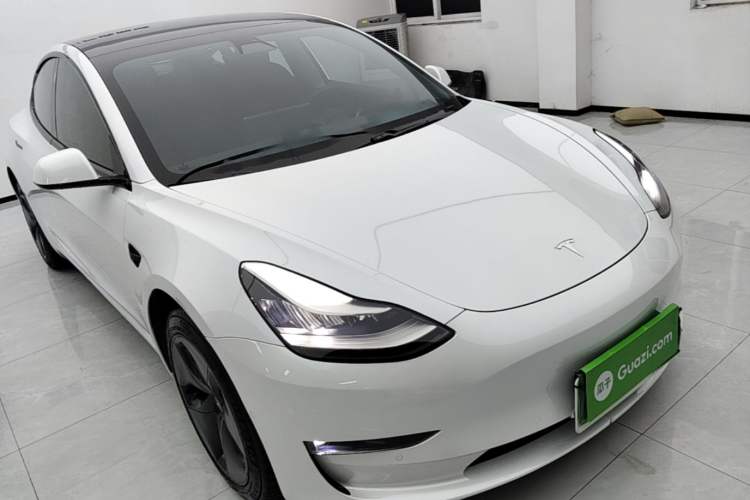 Used Tesla Model 3 2020 Refreshed Version Long-Range Rear-Wheel Drive Front Right 45 Deg