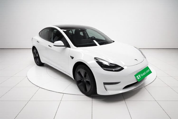 Used Tesla Model 3 2020 Standard Range Rear-Wheel Drive Upgraded Version Front Right 45 Deg