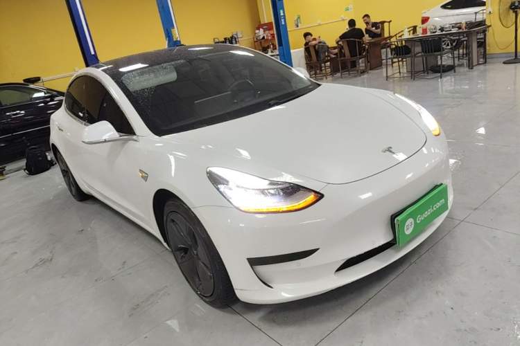 Used Tesla Model 3 2020 Standard Range Rear-Wheel Drive Upgraded Version Front Right 45 Deg