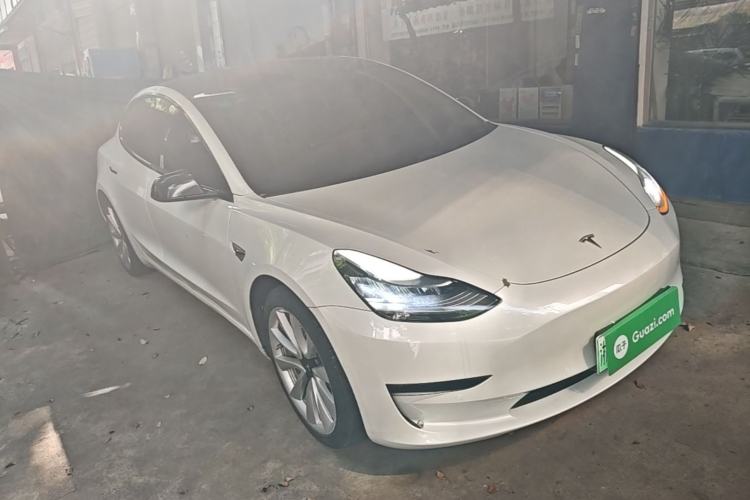 Used Tesla Model 3 2020 Refreshed Version Long-Range Rear-Wheel Drive Front Right 45 Deg